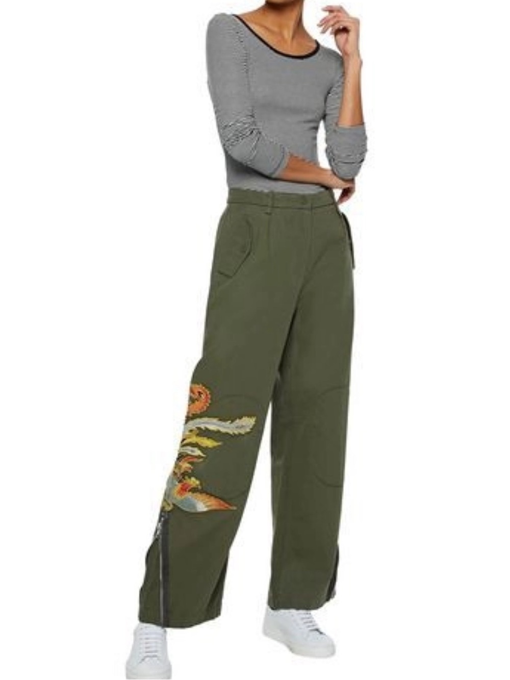 Sandro Paris Cotton Military Pants